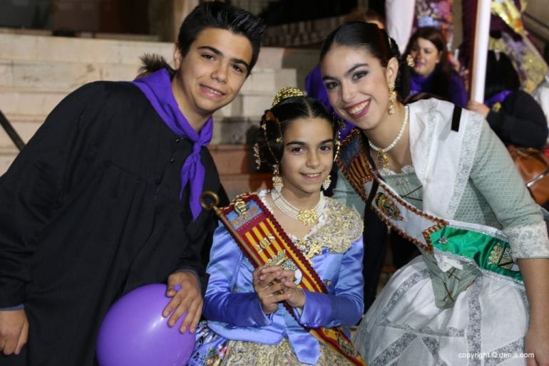 Crida Falleras Mayores Dénia 2018 - Carla con sus hermanos