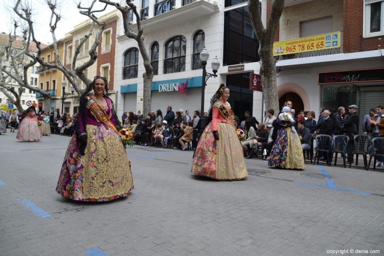Ofrenda Fallas Dénia 2018 - Falleras mayores de Dénia de otros años