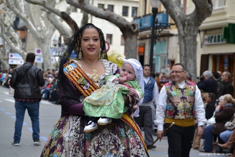 Ofrenda Fallas Dénia 2018 - Falleras mayores de Dénia de otros años