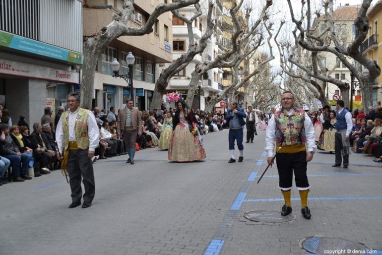Ofrenda Fallas Dénia 2018 - Ex Presidentes Junta Local Fallera de Dénia