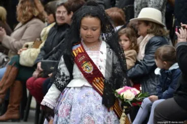 Ofrenda Fallas Dénia 2018 – Corte de Honor de la Fallera Mayor Infantil de Dénia