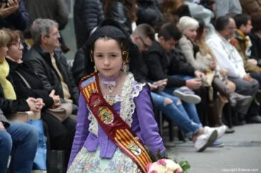 Ofrenda Fallas Dénia 2018 – Corte de Honor de la Fallera Mayor Infantil de Dénia
