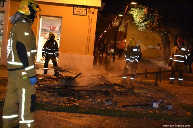 28 crema de las fallas de denia 2018 bomberos