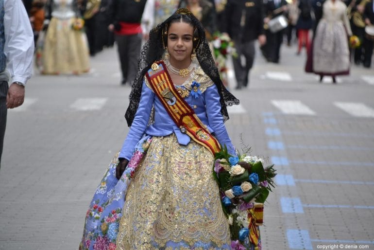 Ofrenda Fallas Dénia 2018 - Fallera Mayor Infantil de Dénia
