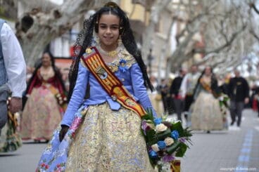 Ofrenda Fallas Dénia 2018 – Fallera Mayor Infantil de Dénia