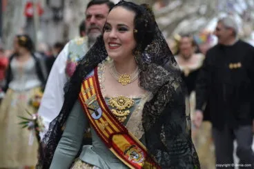 Ofrenda Fallas Dénia 2018 – Fallera Mayor de Dénia