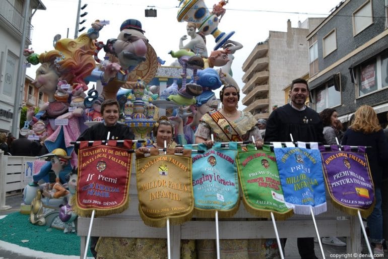 Premios Infantiles fallas Dénia 2018 - Cargos de la falla Centro