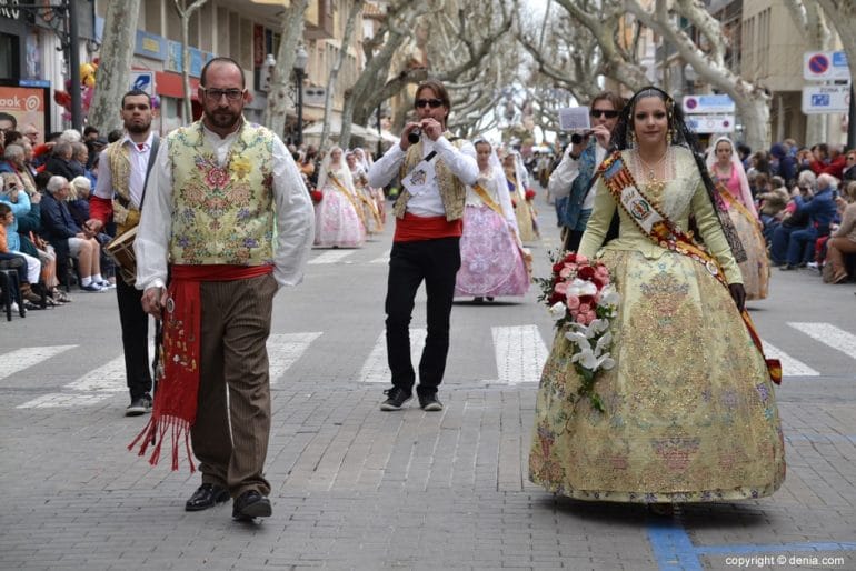 Ofrenda Fallas Dénia 2018 - Cargos Falla Les Roques