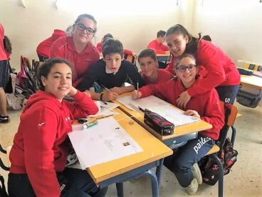 Alumnos de 1º de ESO en la Semana Cultural del Paidos