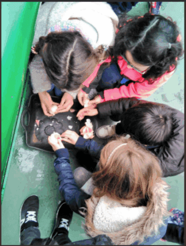 Alumnos participantes en los Huertos Escolares