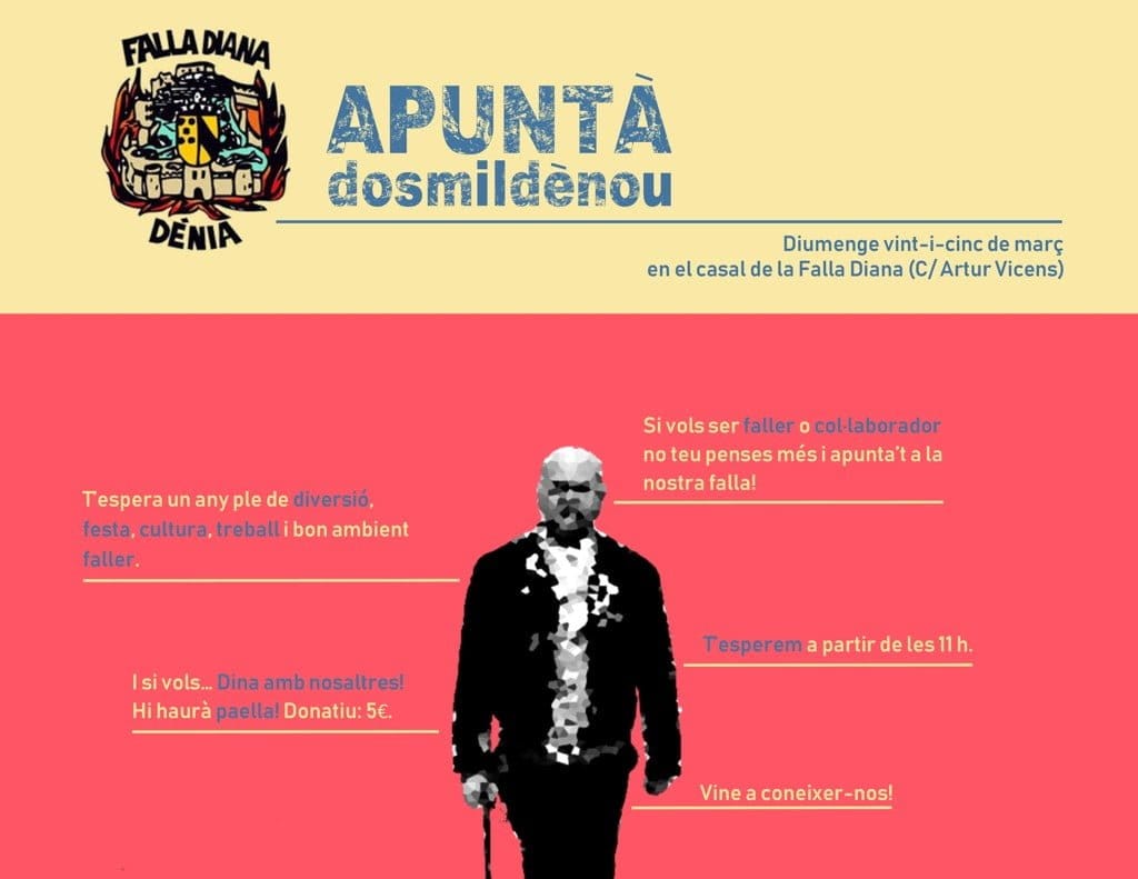 apunta 2019 en la falla diana