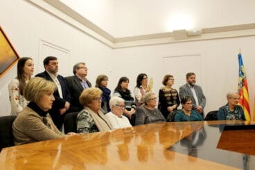 Asistentes al acto institucional del Día de la Mujer en Dénia