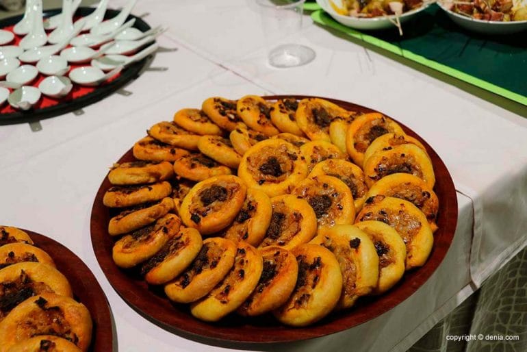 Cocas del catering Salones Carrasco