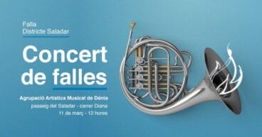 concierto de la banda de denia en la falla saladar