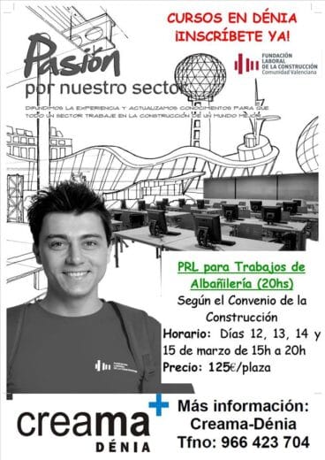 CREAMA imparte en Dénia un curso de prevención de riesgos laborales