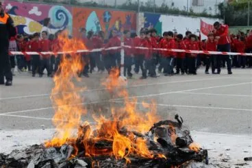 Cremà 2018 de la falla del colegio Paidos