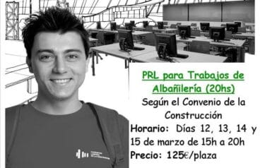 Curso de prevención de riesgos laborales en albañilería