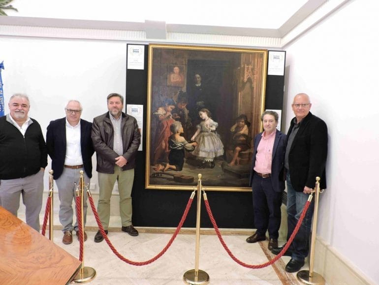 Donación del cuadro 'La Caridad' a Dénia