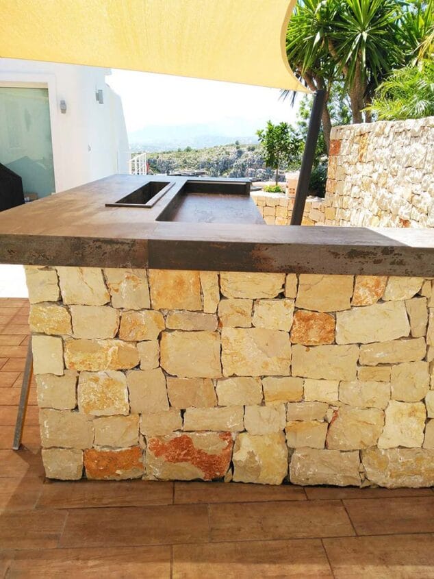 encimera de barbacoa marbrestone