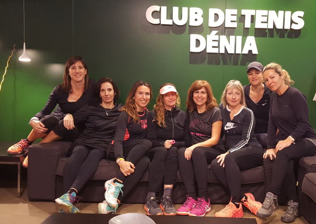 Equipo Femenino +v40 B del Club Tenis Dénia