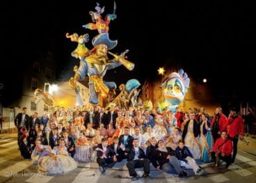 falleros de la falla diana