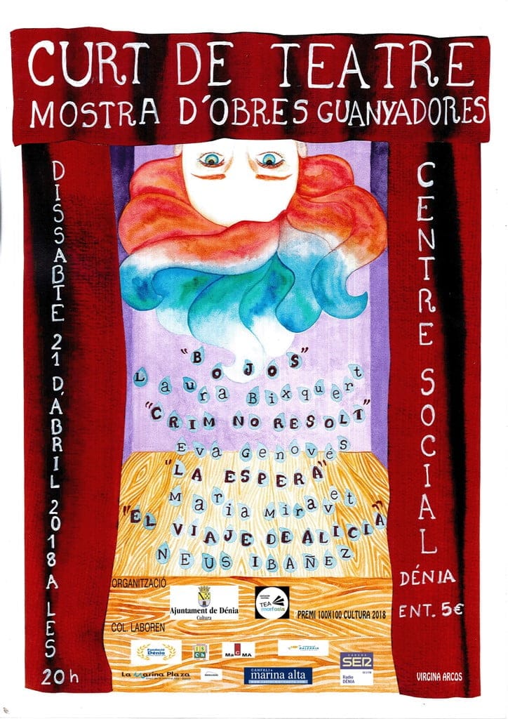 Fiesta del Teatro 2018: representación de las obras ganadoras del IV Concurso 'Curt de Teatre' 1 fiesta del teatro denia 2018