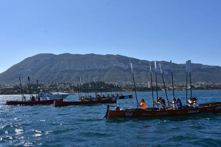 Las embarcaciones en el mar