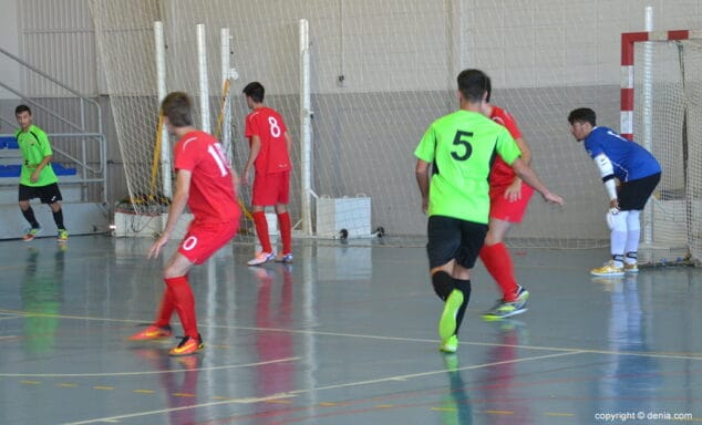 los dianenses durante un partido