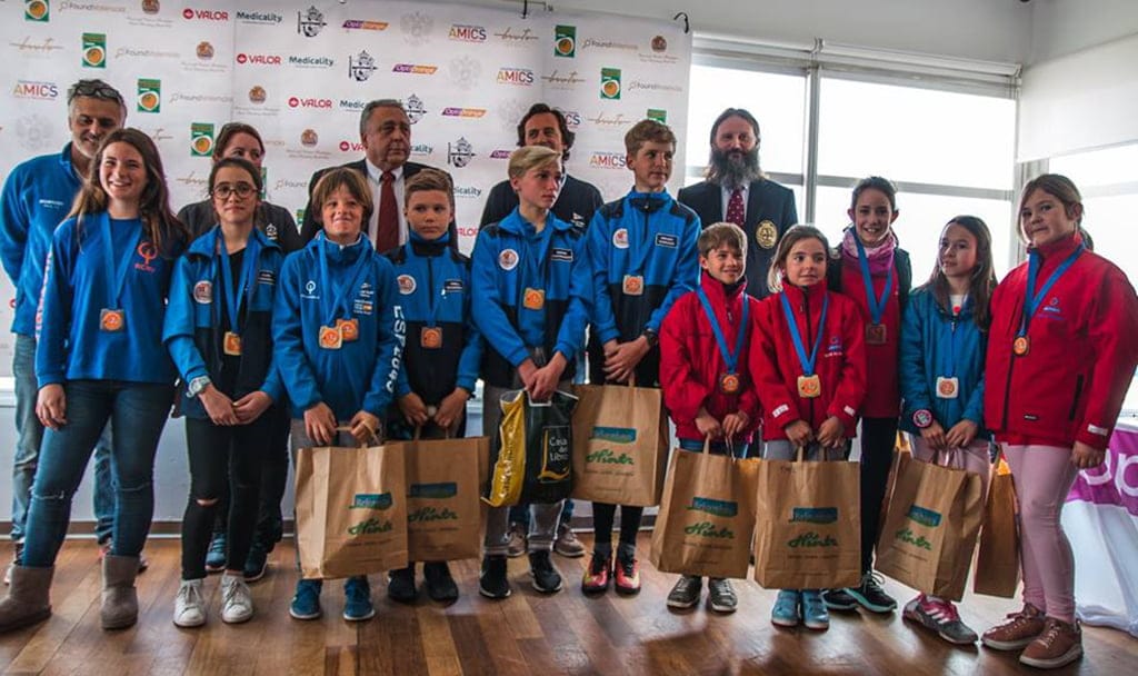 los regatistas rcnd en optiorange marzo 2018