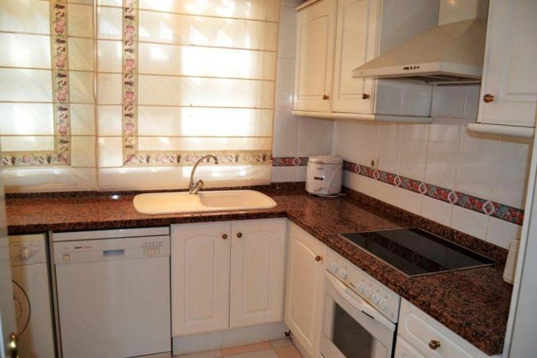 Bright kitchen of the townhouse for sale Euroholding