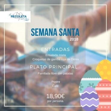 Menú especial Semana Santa La Recoleta del Mar