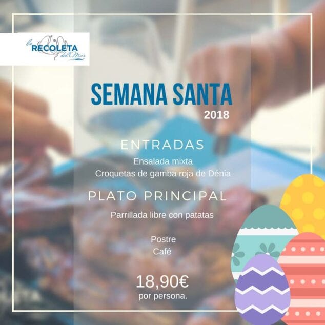 menu especial semana santa la recoleta del mar