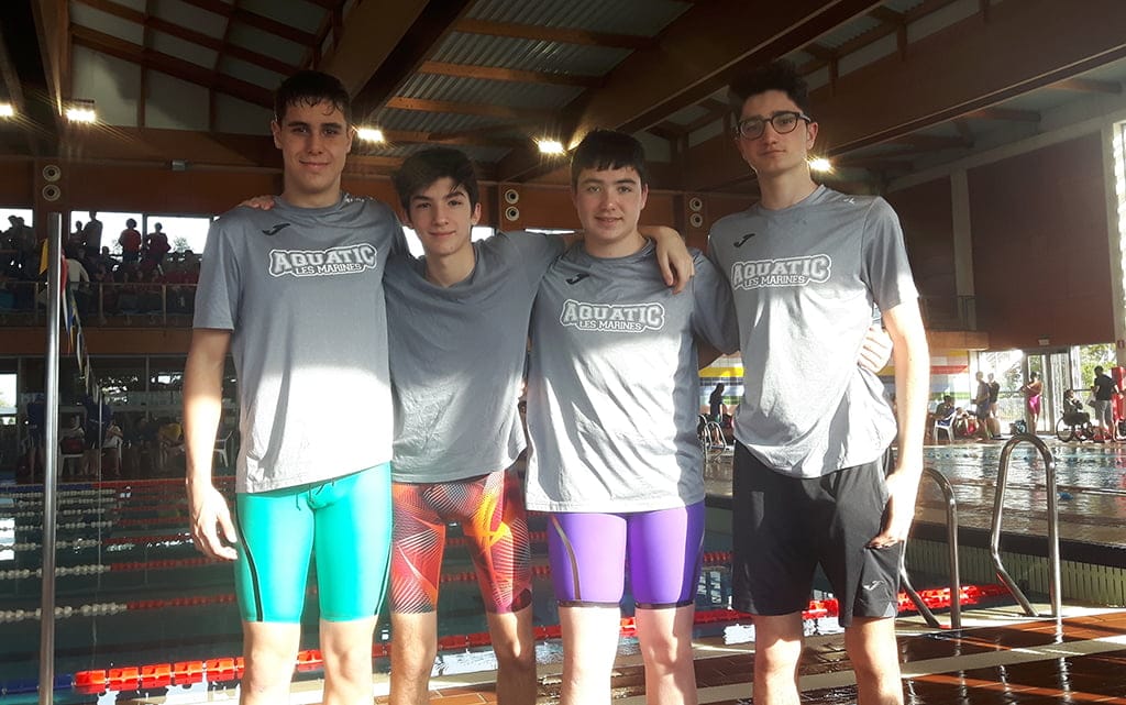nadadores del club natacio denia en el autonomico de invierno
