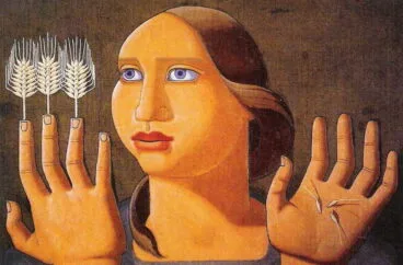 Óleo sobre lienzo de Maruja Mallo