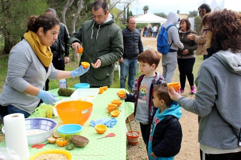 Participantes en la plantación de árboles de Dénia