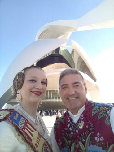 Rosa y Vicent en el Palau