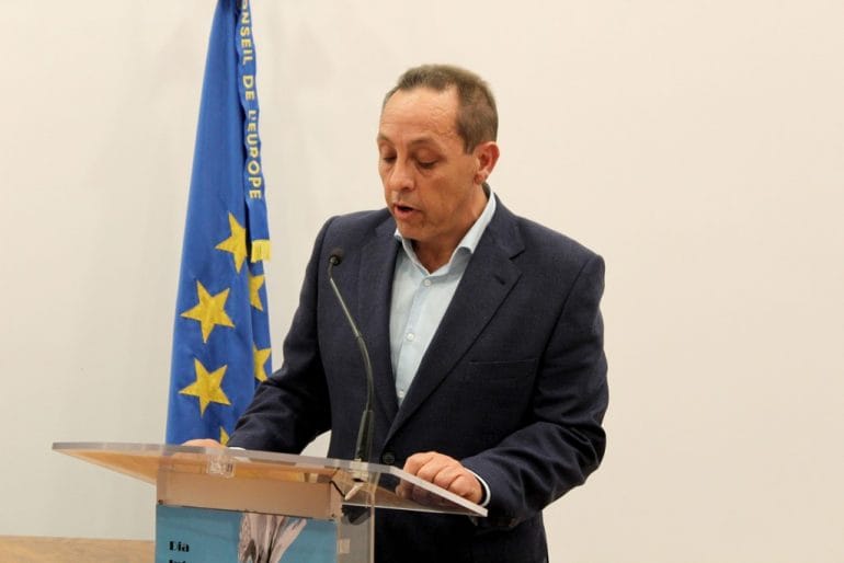 Sepulcre durante el acto de homenaje a las mujeres del mar