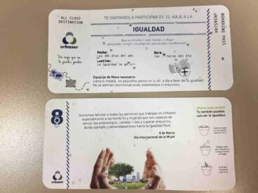 Tarjetas de embarque Urbaser