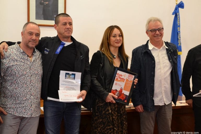 Premios XII Ruta de Tapas Dénia - premio Aehtma