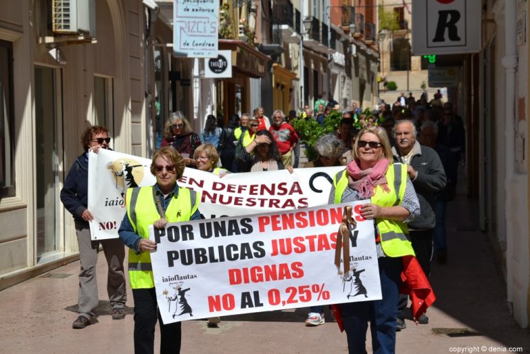 Manifestación IaioFlautas de la Marina Alta - Pensionistas