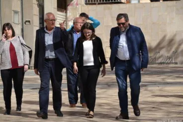 Mónica Oltra visita Dénia – Con el alcalde y concejales