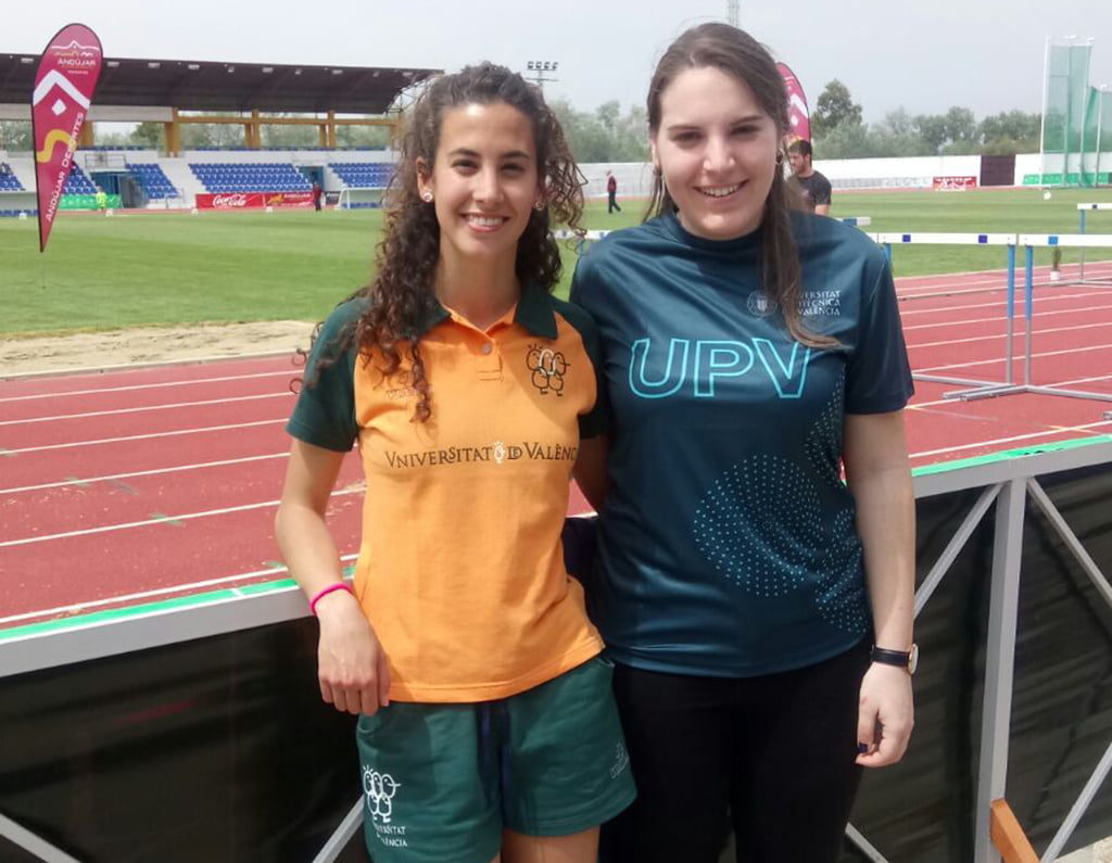 Aina Fornés y Patricia Más en el Campeonato de España Universitario