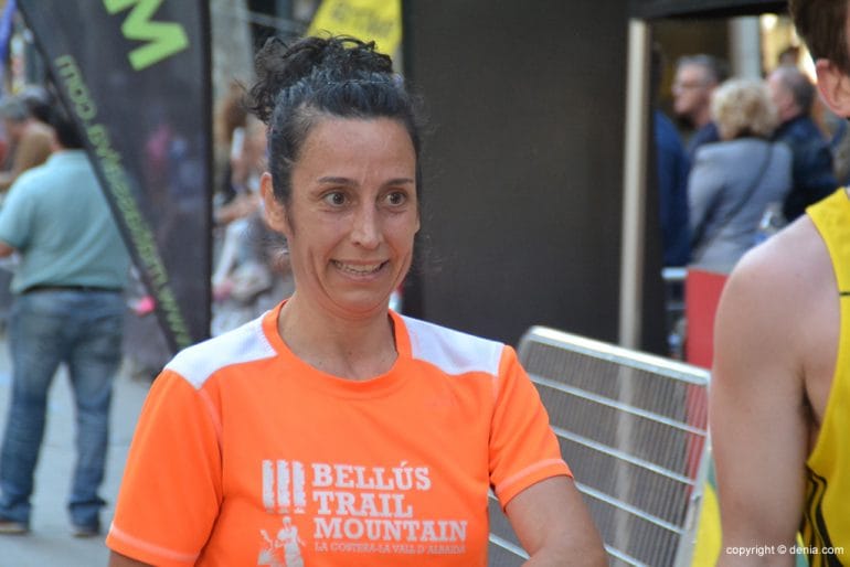 Ana Alberola tras entra en meta