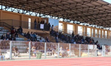 Aspecto de la grada del polideportivo