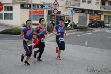 Atletas dianenses del Camping Pepe en Teulada