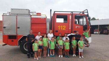 Bomberos excursión con De Pe a Pa Clases Particulares