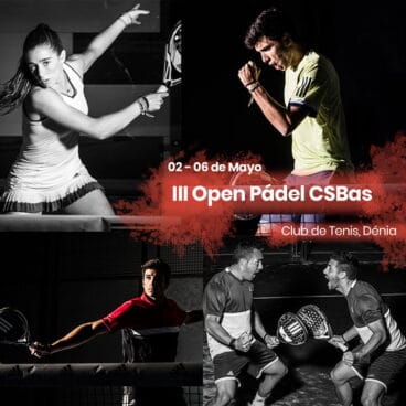Cartel open padel