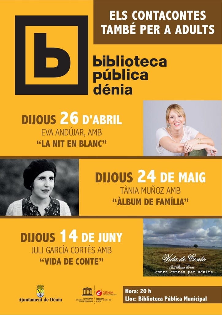 cuentacuentos para adultos en la biblioteca de denia