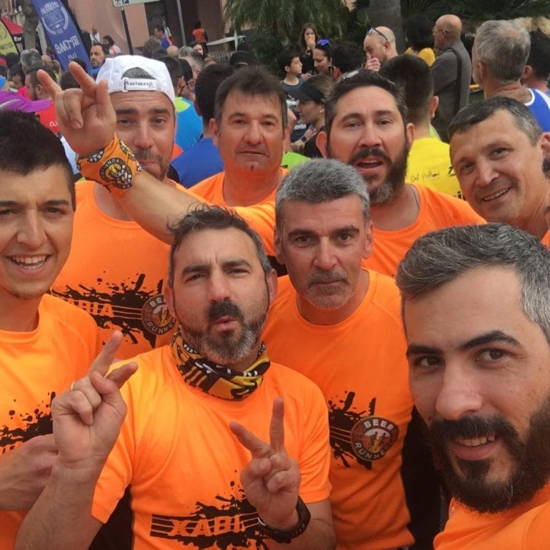 Grupo atletas dianenses en Teulada
