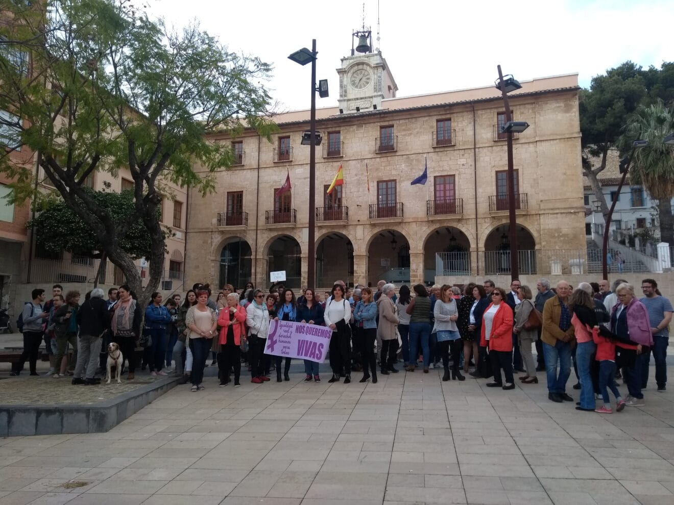Manifestación en Dénia contra la sentencia a 'La Manada'